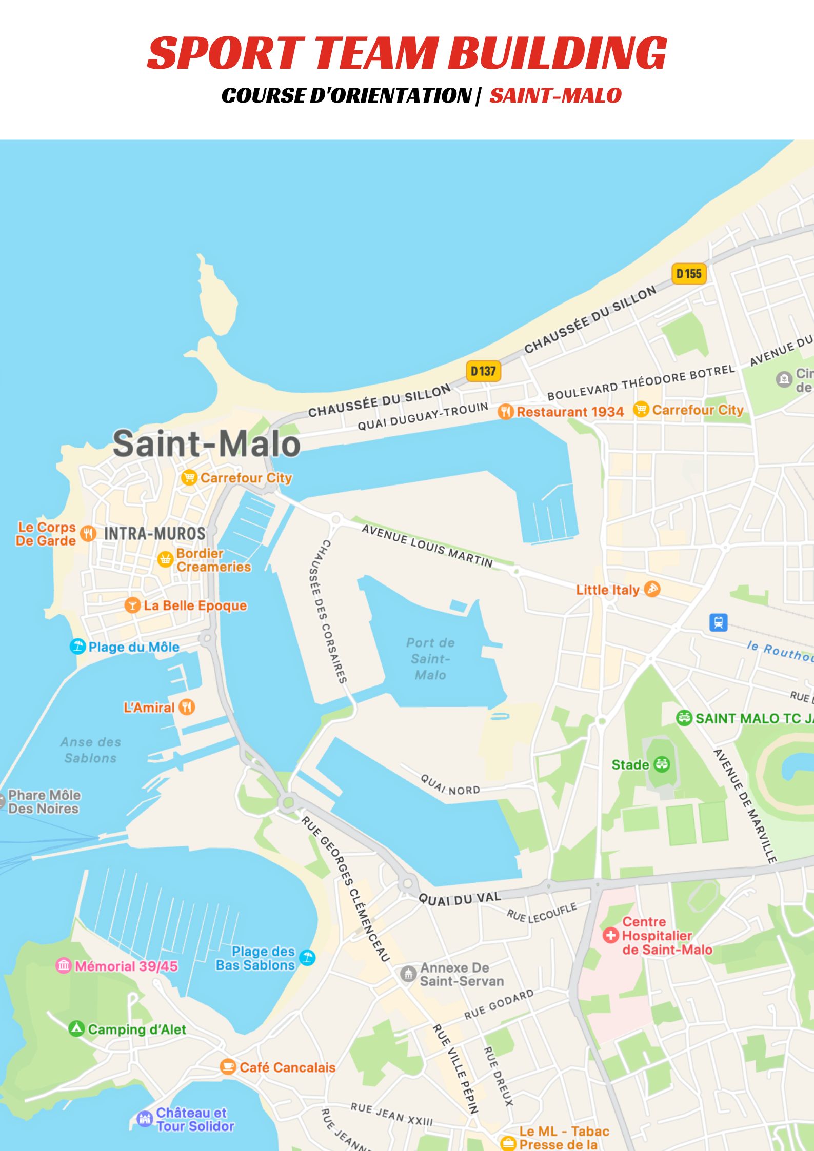 Chasse aux trésors et course d'orientation en entreprise ou entre amis à Saint-Malo Chasse aux trésors et course d'orientation en entreprise ou entre amis à Saint-Malo