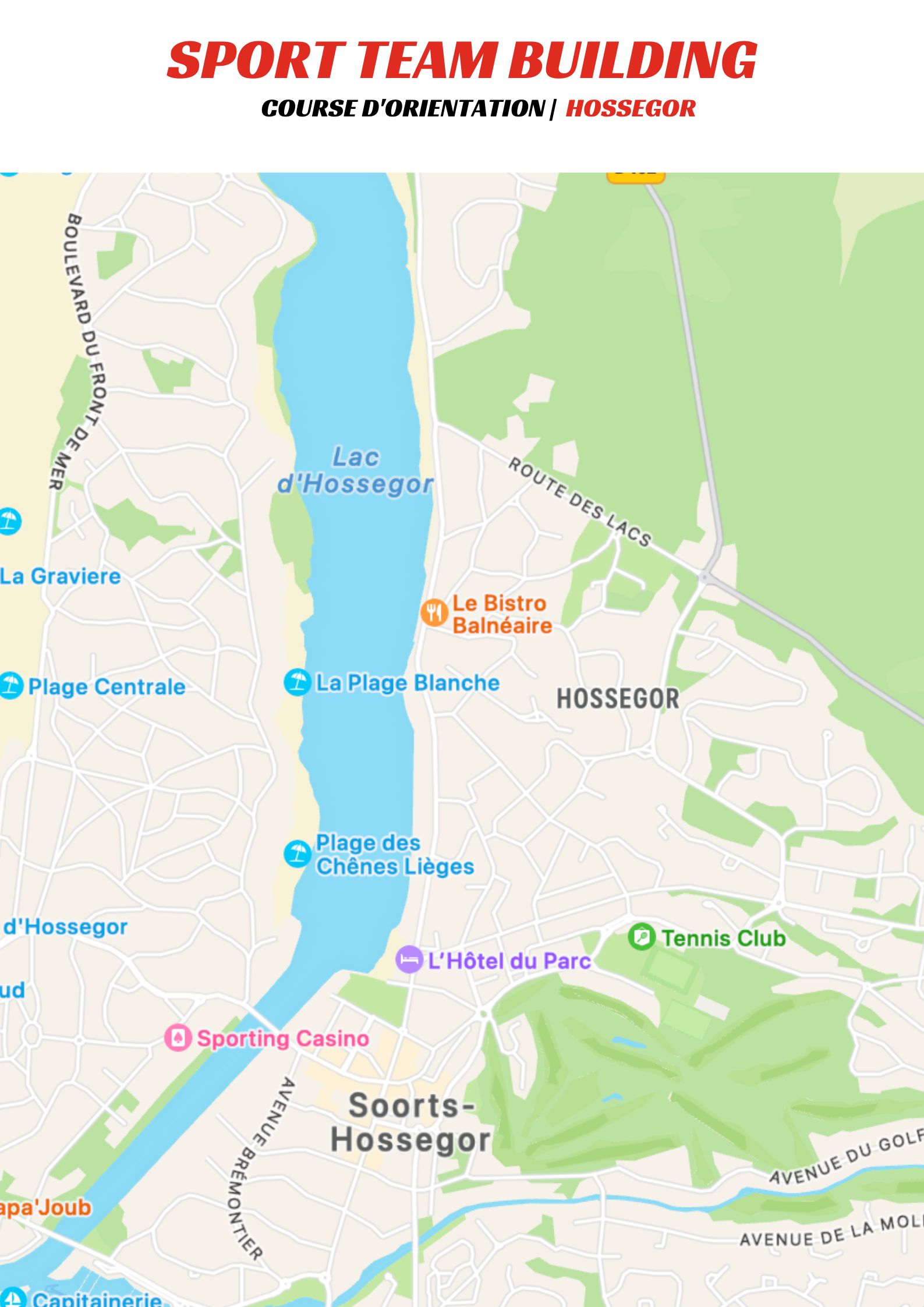 Cours d'orientation et chasse aux trésors pour entreprise et amis à Hossegor Cours d'orientation et chasse aux trésors pour entreprise et amis à Hossegor