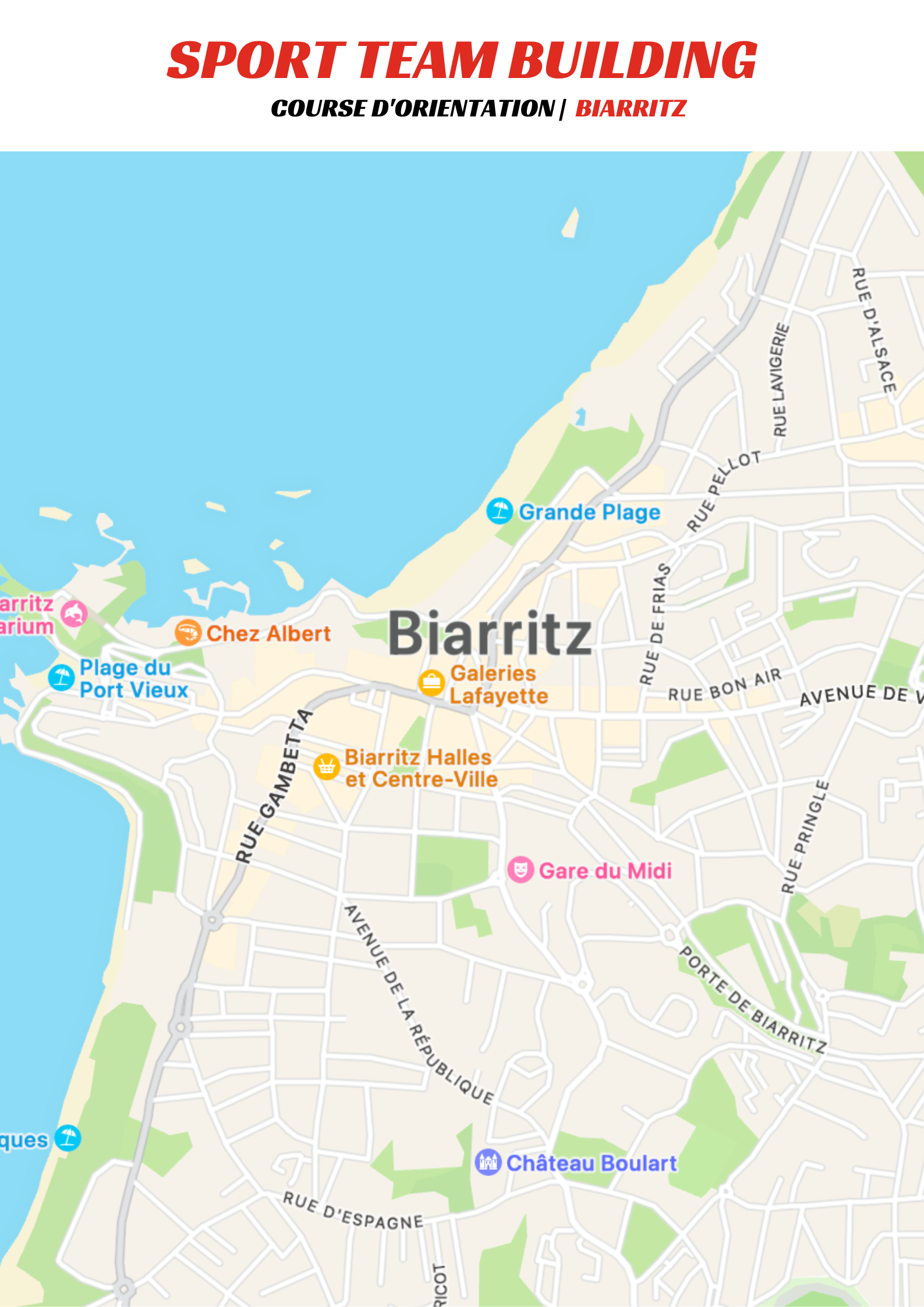 Course d'orientation à Biarritz pour entreprise Course d'orientation à Biarritz pour entreprise