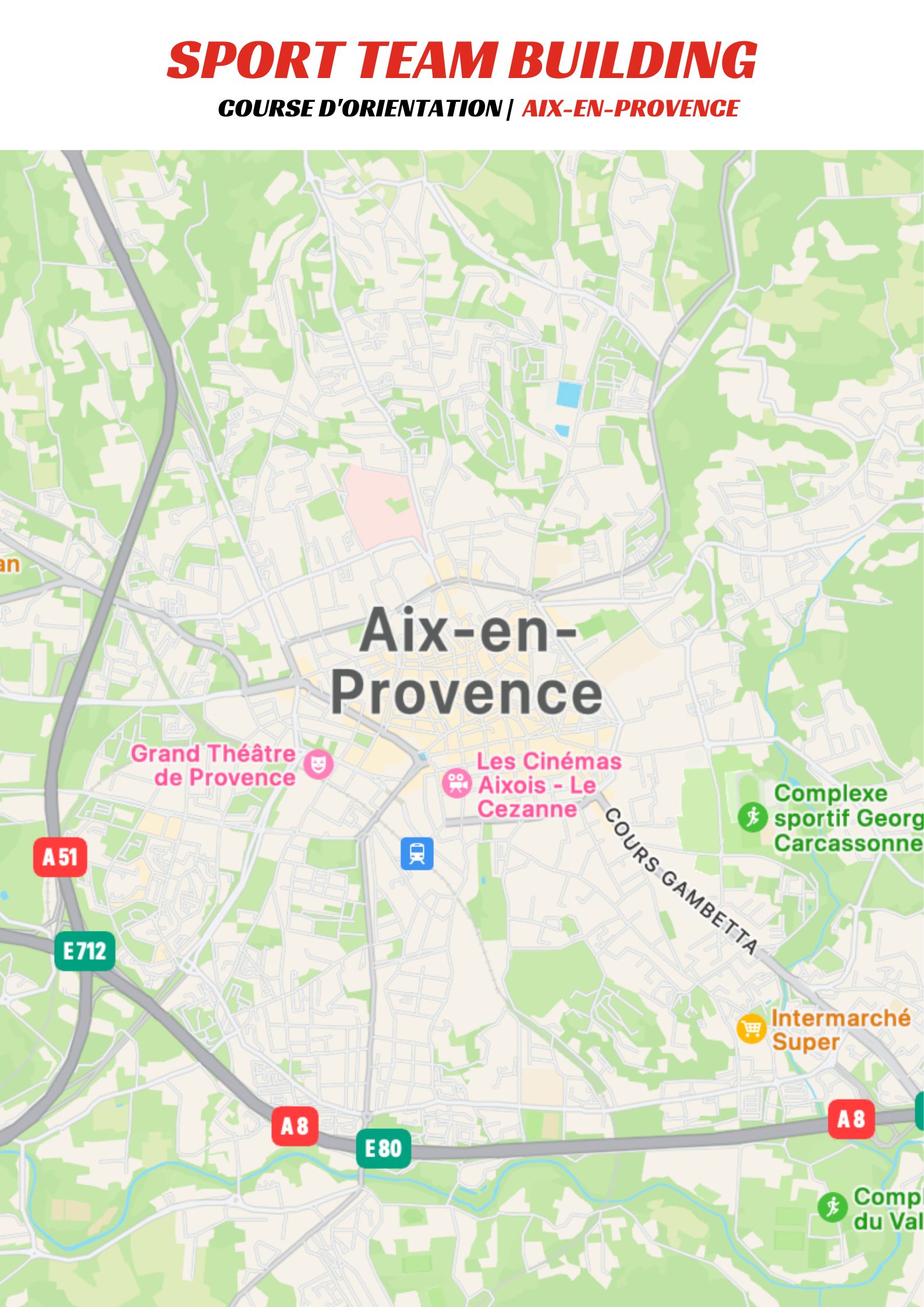 Course d'orientation et chasses aux trésors en entreprise et amis à Aix en Provence. 