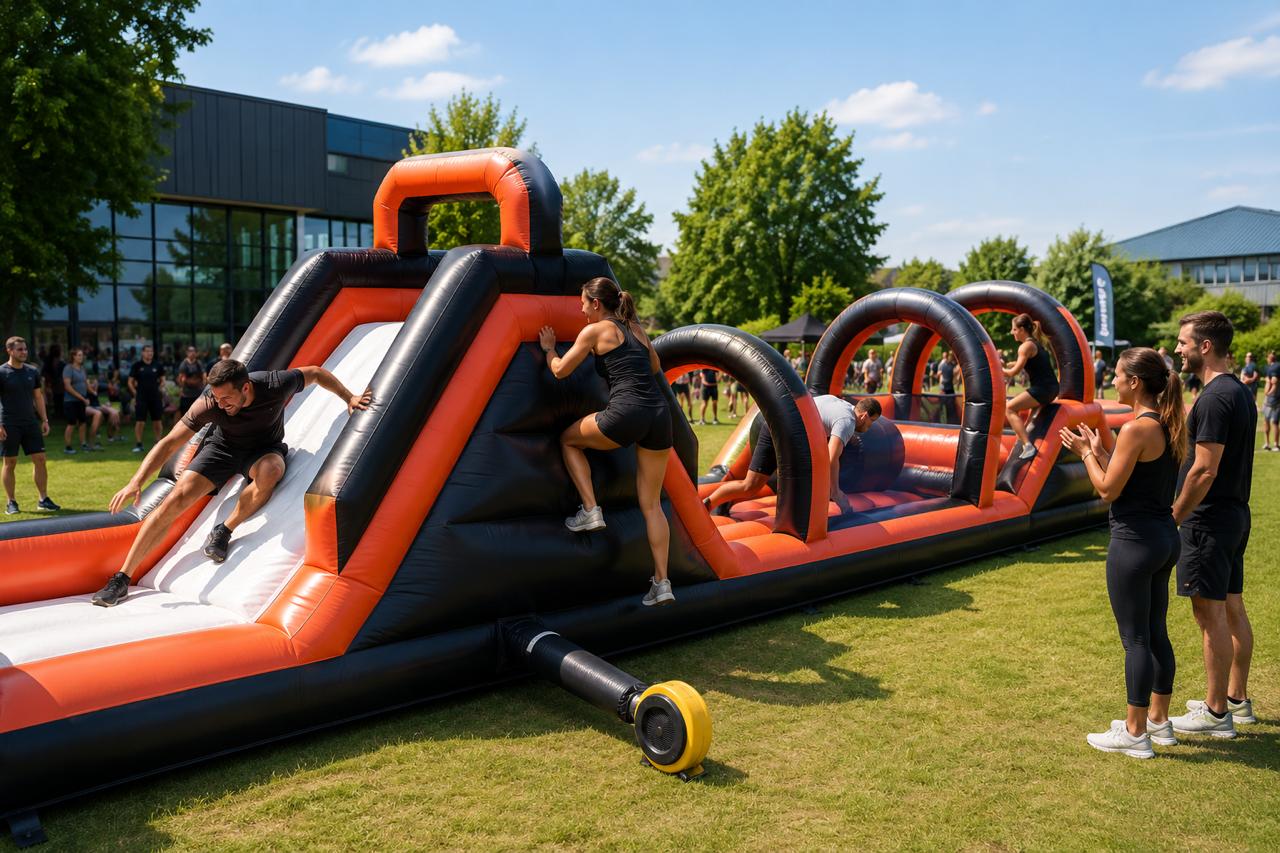 Parcours d'obstacle (jeux gonflables)